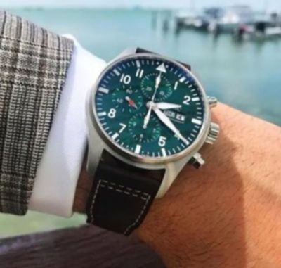 TW Factory IWC Pilot's Watch Chronograph Le Petit Prince Series Green Dial 7750 Watch